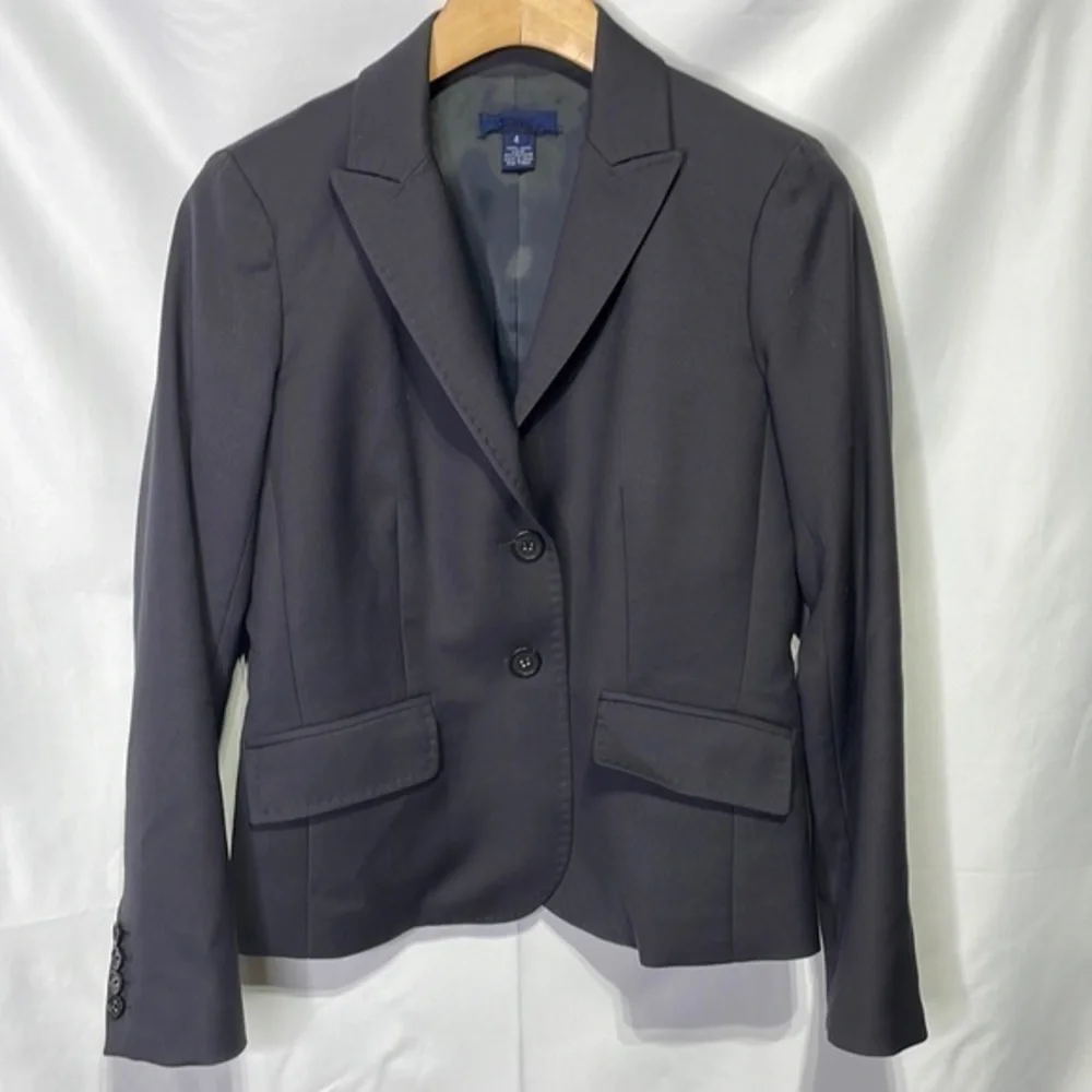Jcrew  super 120 wool black jacket